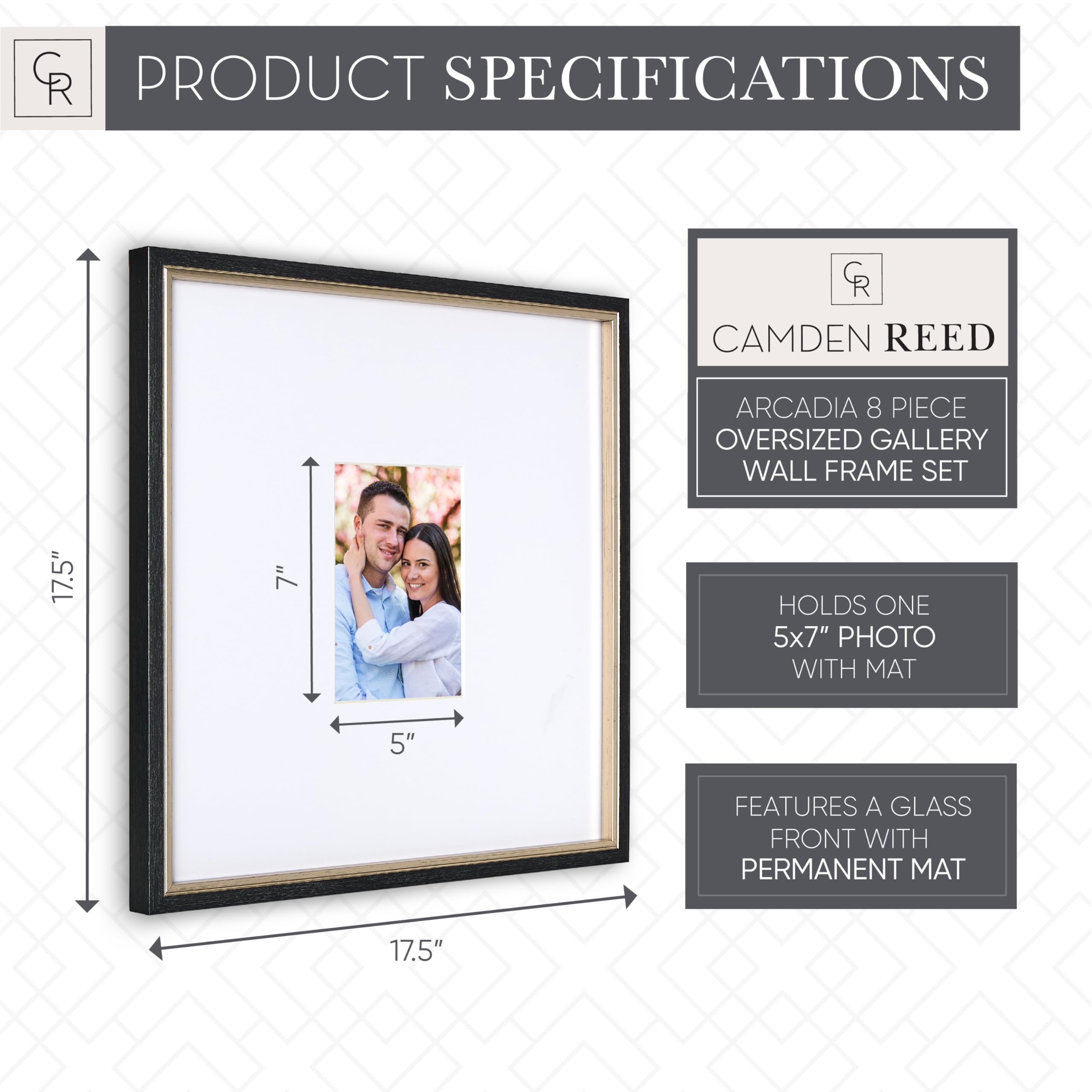 Amazon.com - Camden Reed Gallery Wall Frame Set, 8 Piece, 16x20